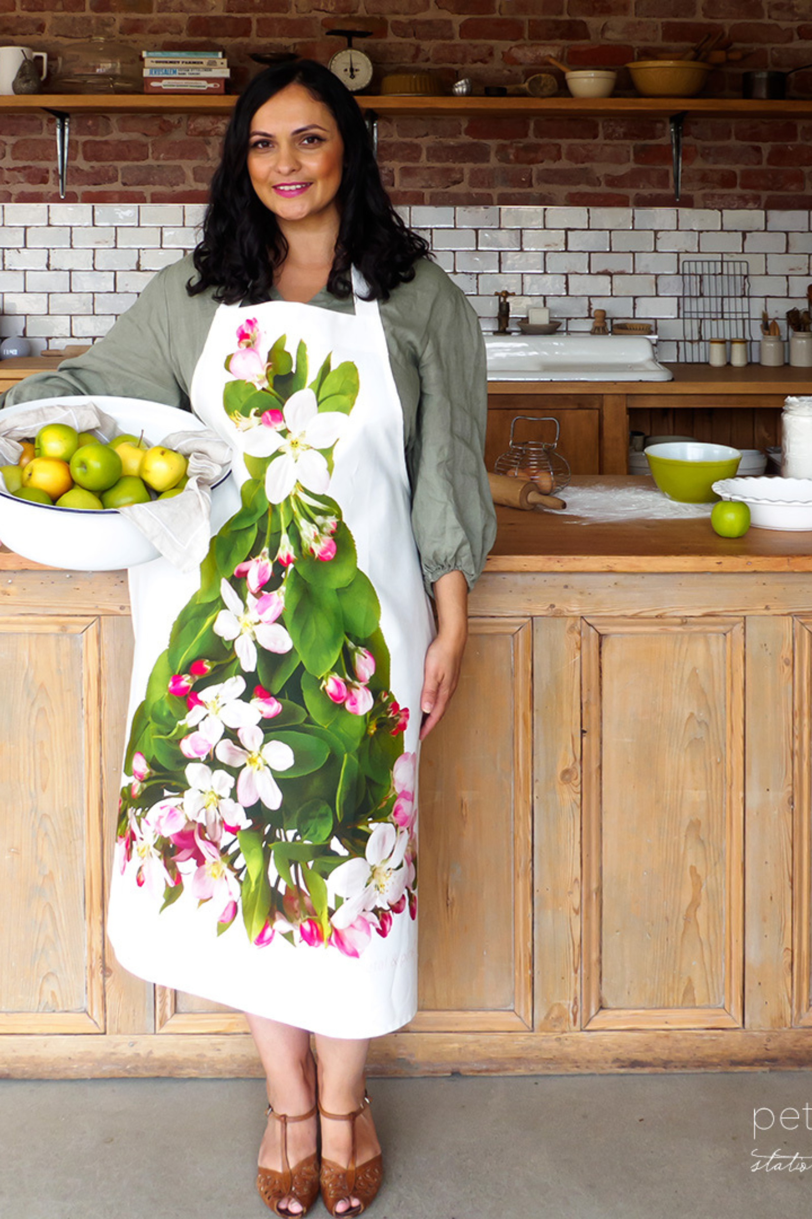 Petal & Pins Apple Blossom Apron