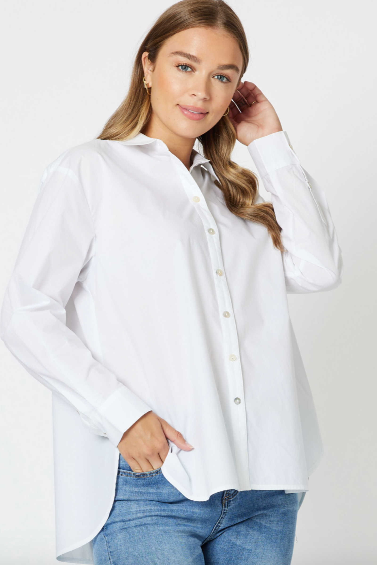Urban White Cotton Shirt