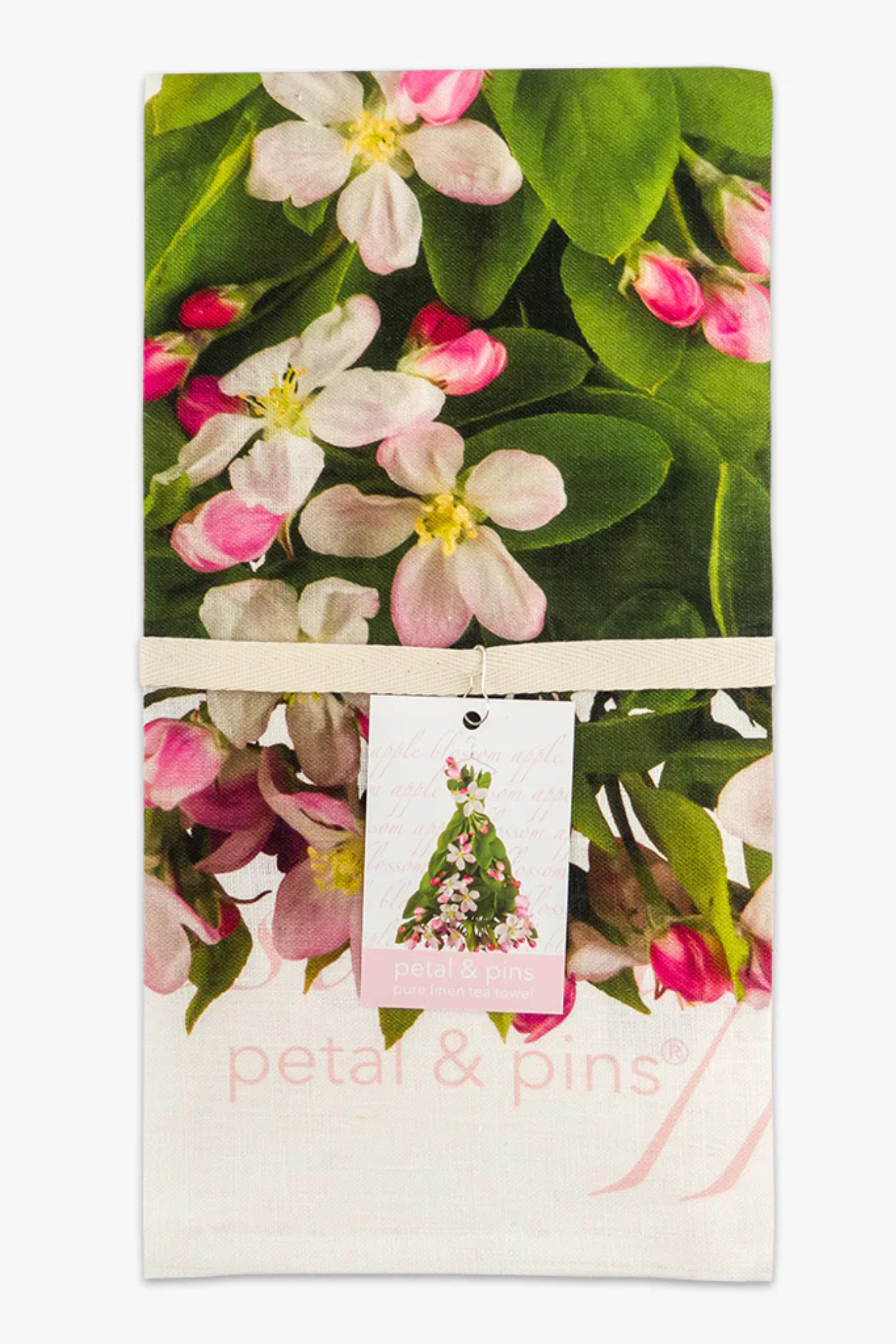 Petal & Pins Apple Blossom Dress Tea Towel