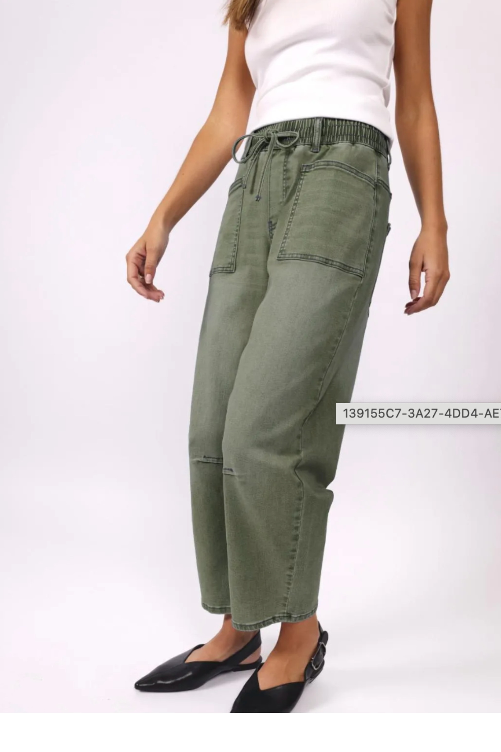 Leo Barrel Jeans Khaki