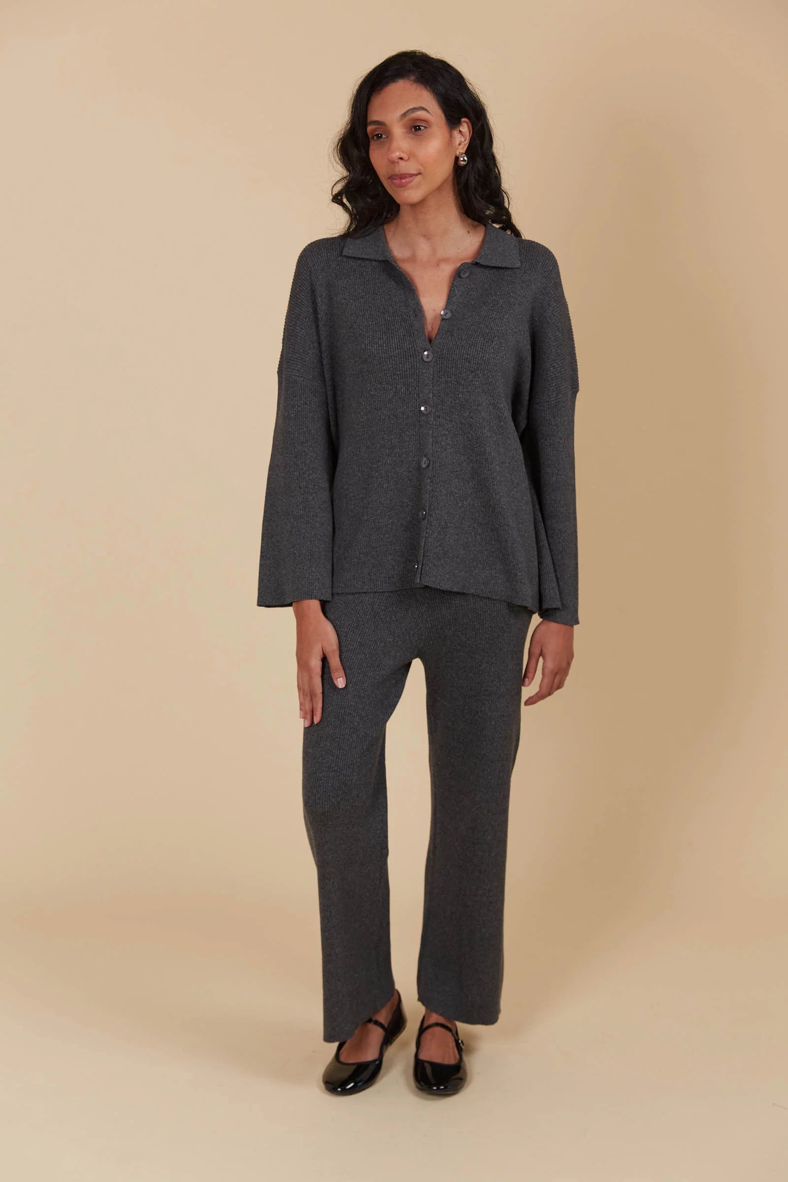 Isle of Mine Tala Knit Shirt Ash