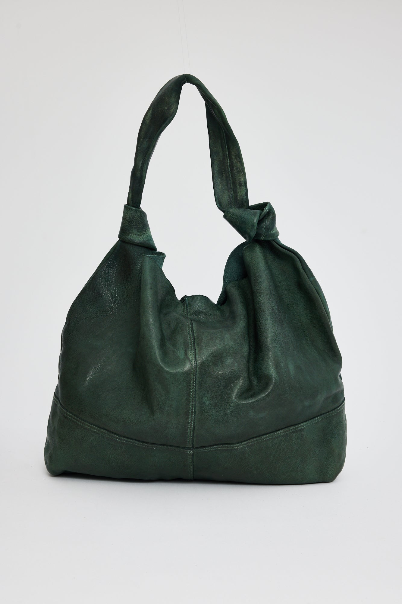 Holiday Lina Slouch Leather Tote Green