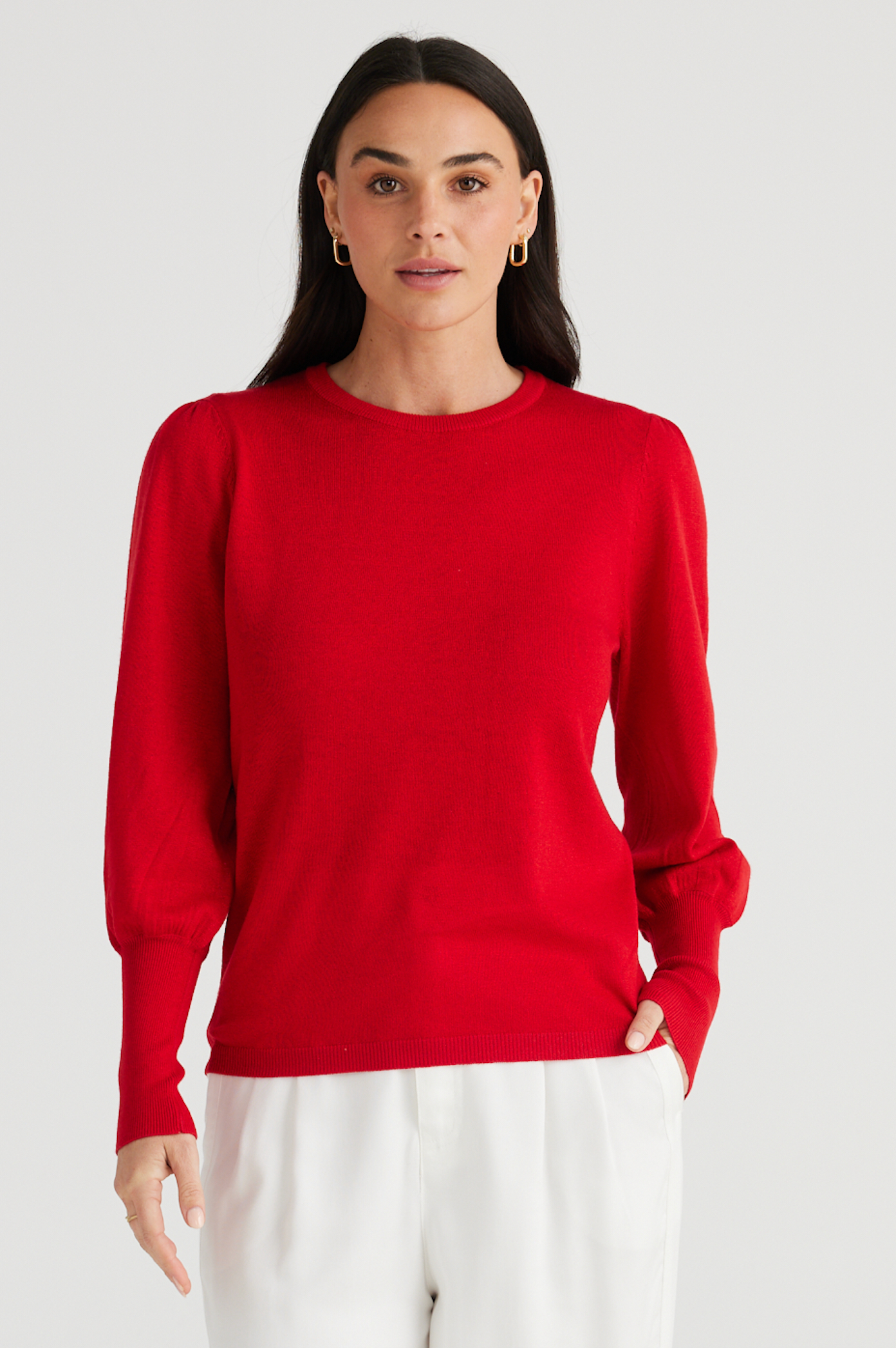 Brave and True Domencia Knit Red