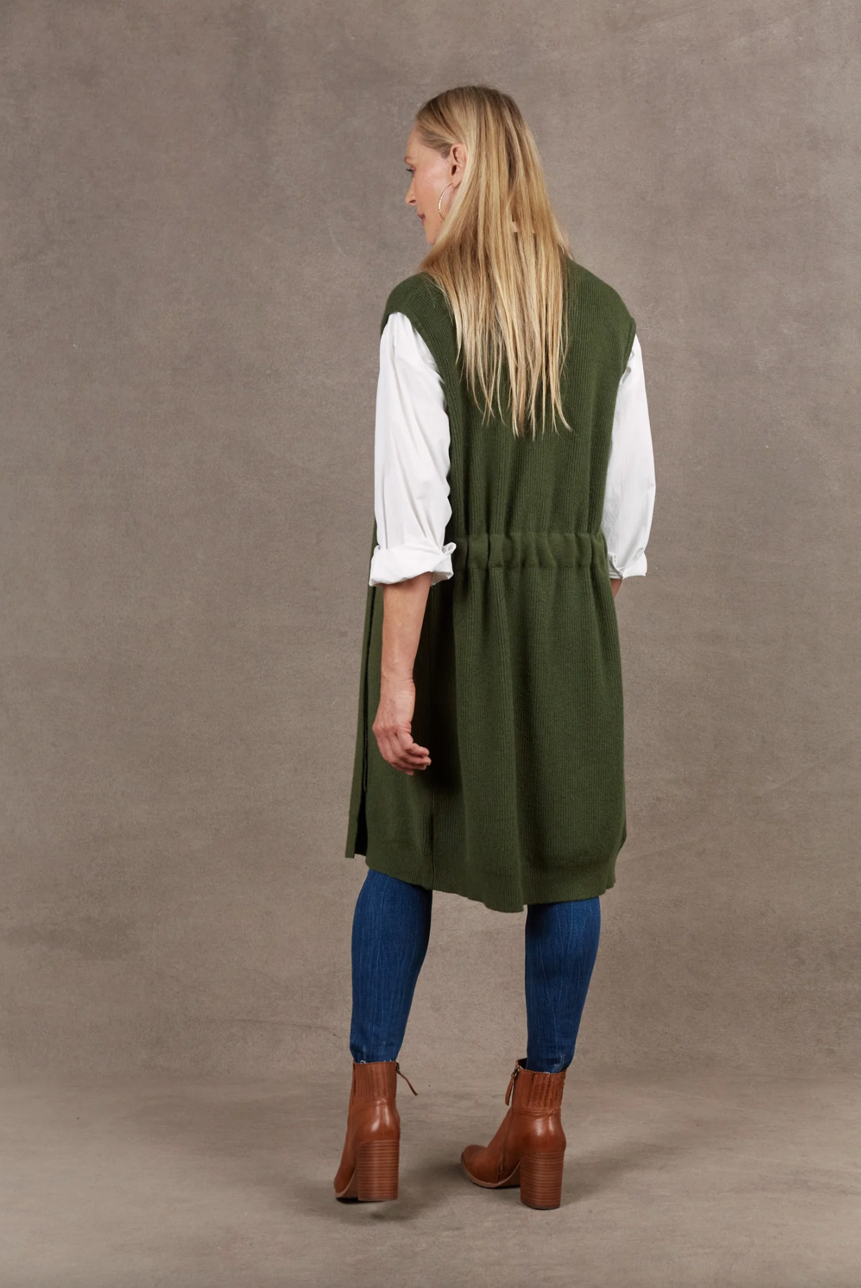 Eb and Ive Nawi Vest Olive