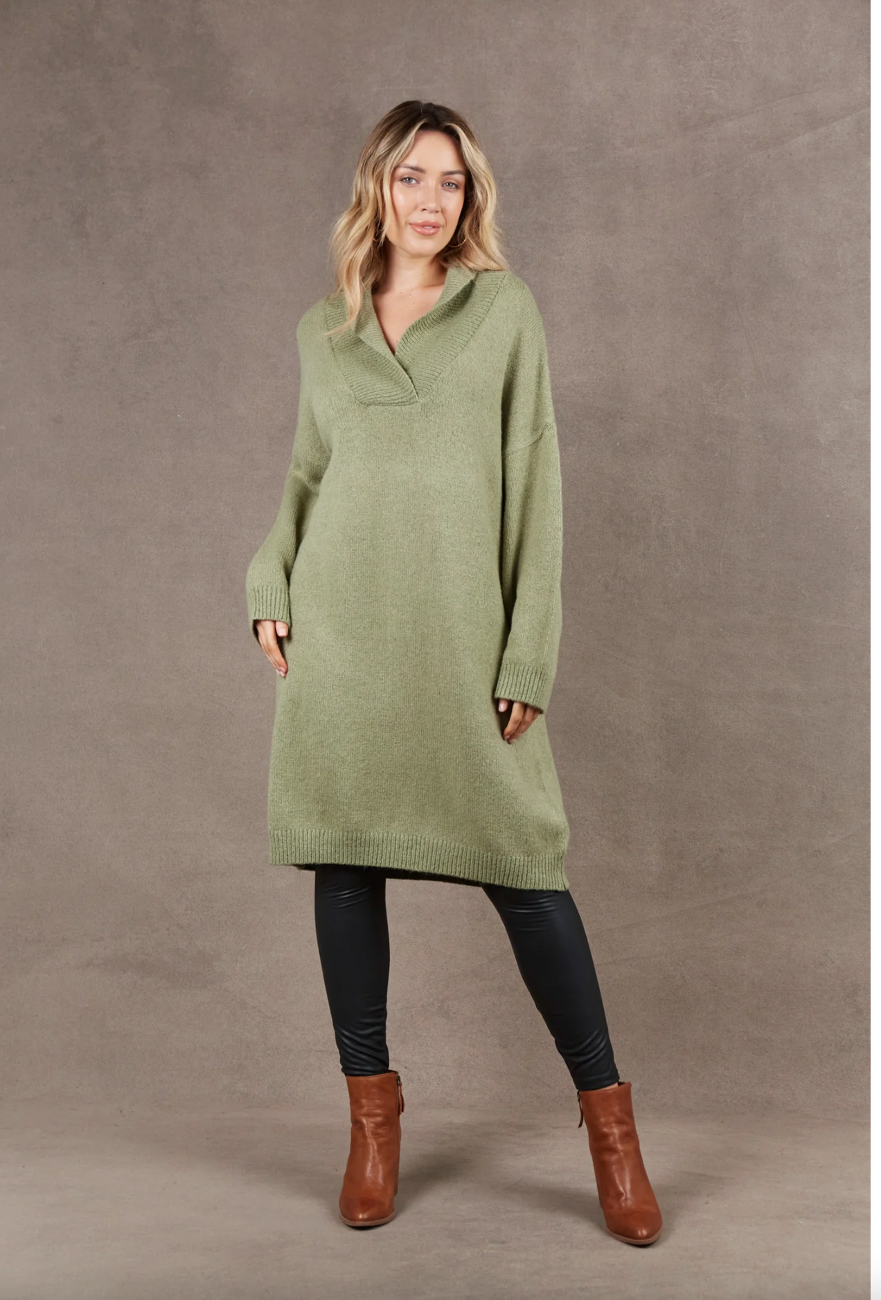 Eb and Ive Paarl Top/Dress Sage
