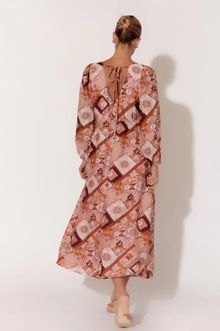 Adorne Cartia Patchwork Print Dress