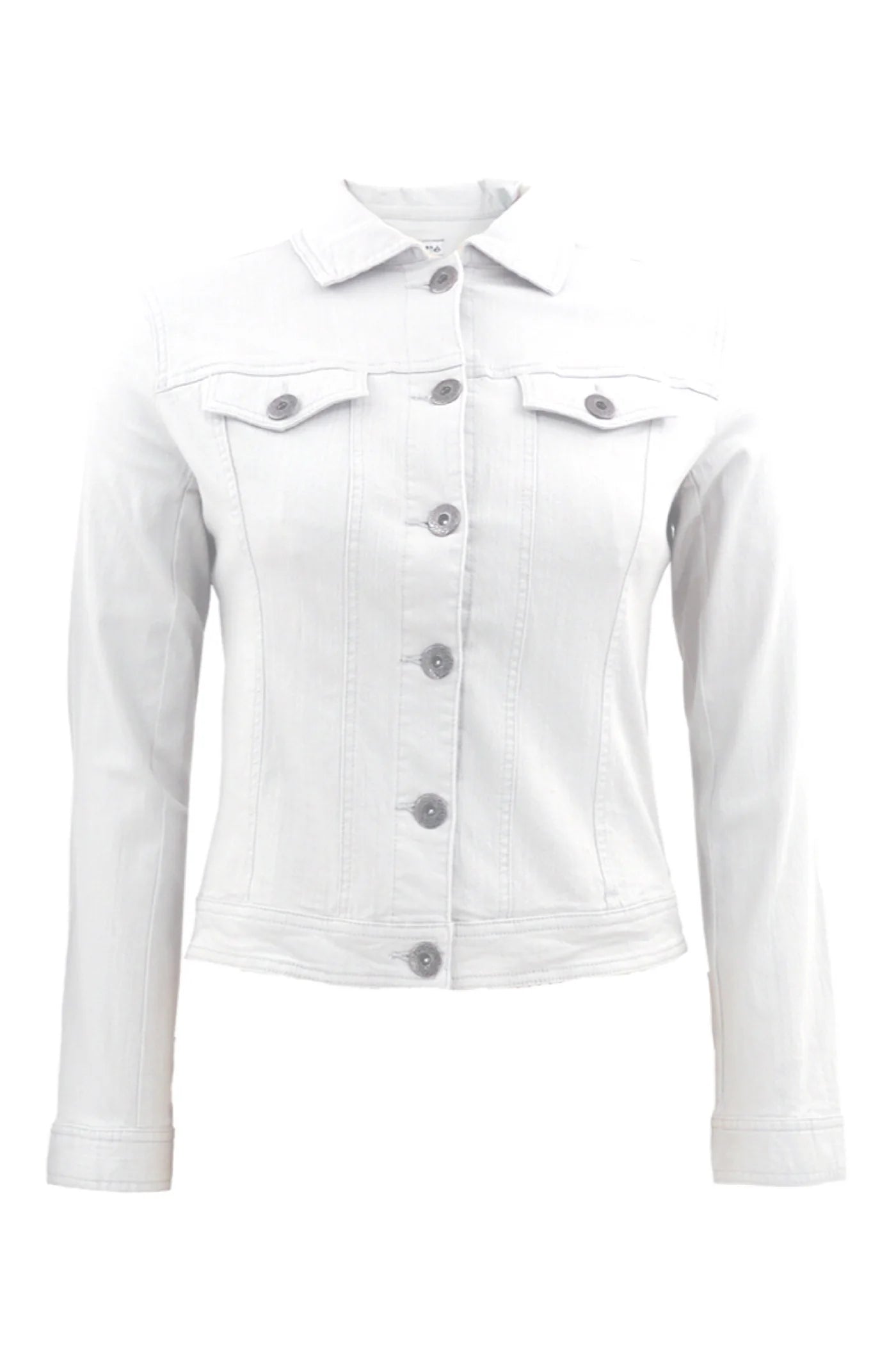 Cafe Latte Stretch Cotton Jean Jacket White