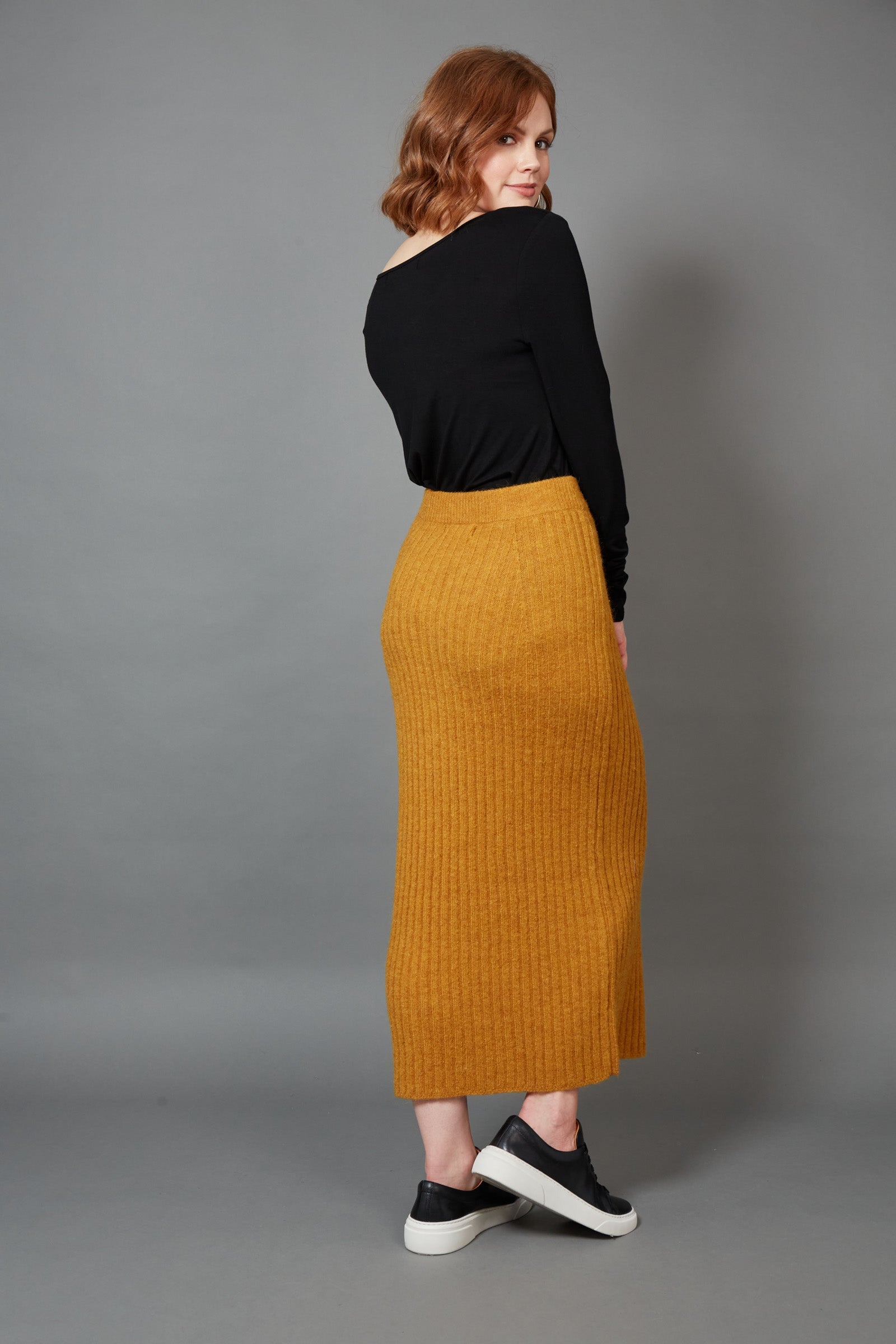 Kinsella Knit Skirt Saffron