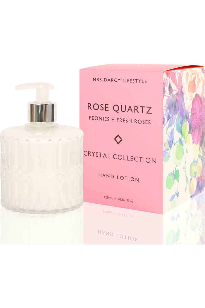 Rose Quartz Hand Lotion - Peonies, Fresh Roses