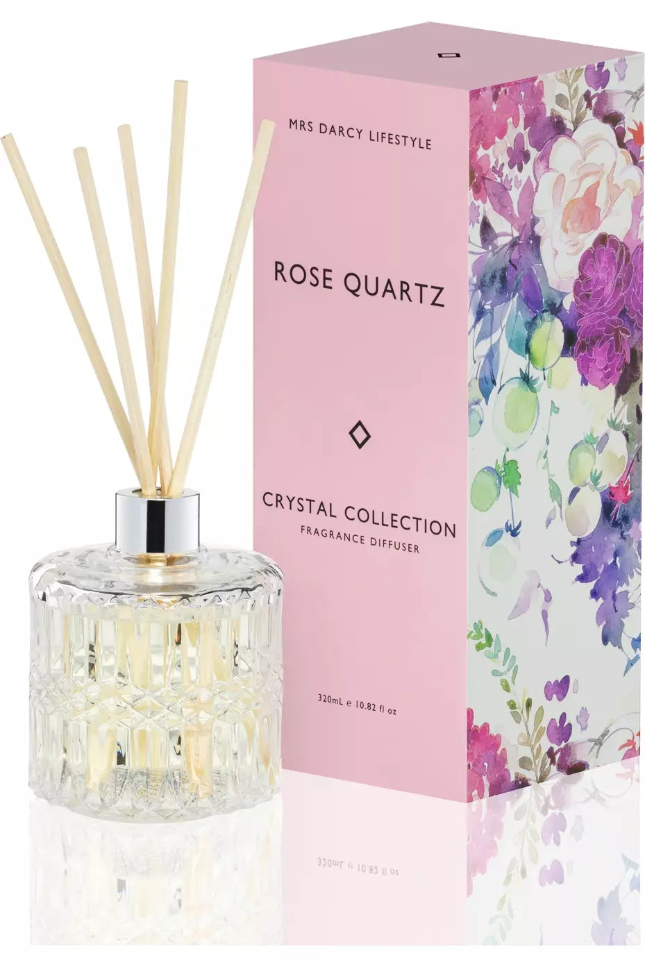 Crystal Diffuser Rose Quartz - Peonies and Fresh Roses